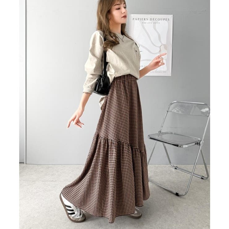 レトロなムードが大人可愛い。シアーサッカーアシンメトリーティアードスカート(ロン… | Classical Elf  | 詳細画像68