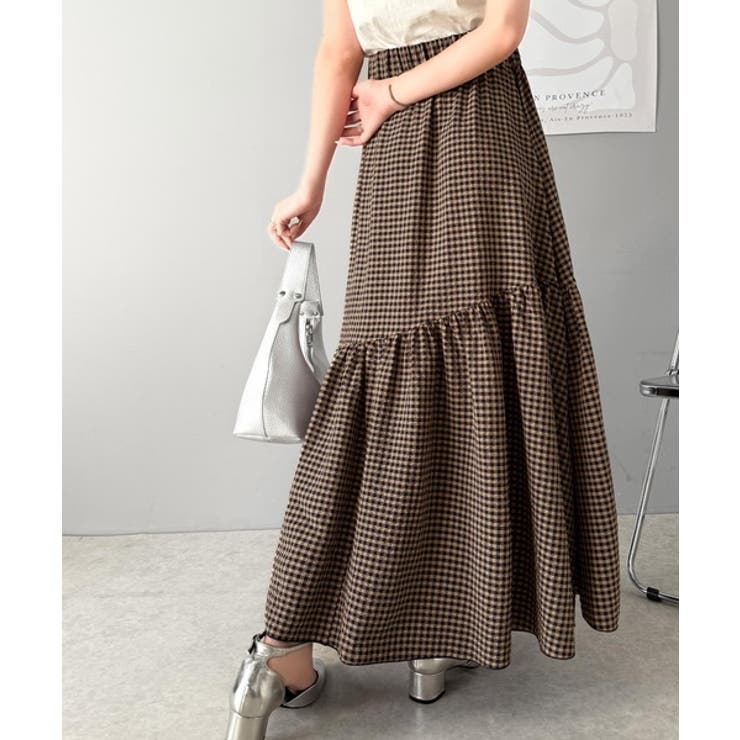 レトロなムードが大人可愛い。シアーサッカーアシンメトリーティアードスカート(ロン… | Classical Elf  | 詳細画像70