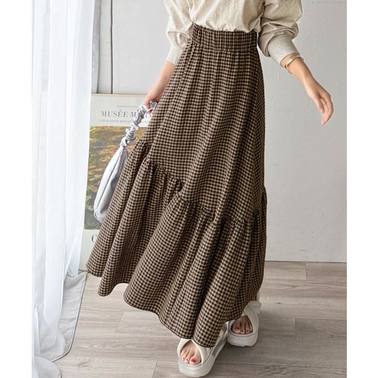 レトロなムードが大人可愛い。シアーサッカーアシンメトリーティアードスカート(ロン… | Classical Elf  | 詳細画像72