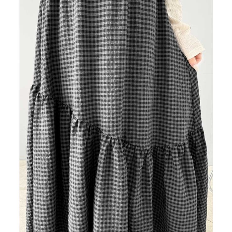 レトロなムードが大人可愛い。シアーサッカーアシンメトリーティアードスカート(ロン… | Classical Elf  | 詳細画像76