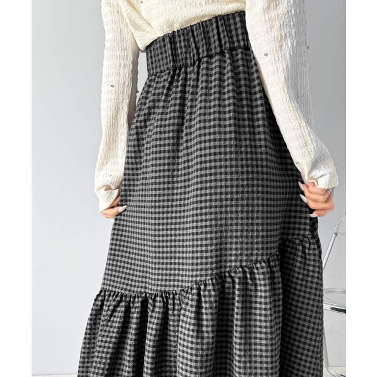 レトロなムードが大人可愛い。シアーサッカーアシンメトリーティアードスカート(ロン… | Classical Elf  | 詳細画像77