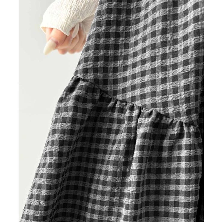 レトロなムードが大人可愛い。シアーサッカーアシンメトリーティアードスカート(ロン… | Classical Elf  | 詳細画像78