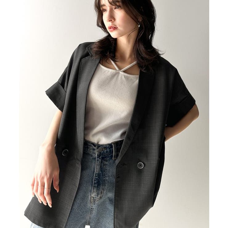 ADORE 黒ドルマンスリーブノーカラージャケット春夏 ドルマン スリーブ ジャケット レディース 長袖 春秋 アウター