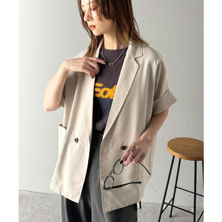 【大人きれいめスタイル！】DIOR ショートスリーブ ジャケット 大人綺麗目スタイル】 Dior ショートスリーブ ジャケット