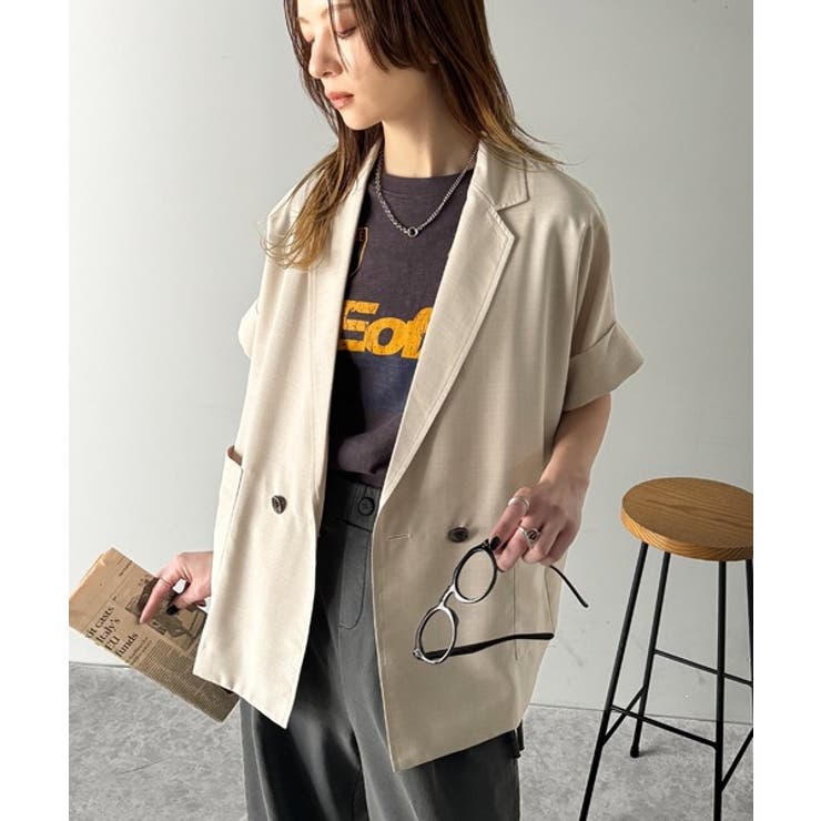 【合わせやすい/おしゃれ♪】DIOR★ショートスリーブ ジャケット DIOR | ショートスリーブ トップス マクロカナージュ テクニカル