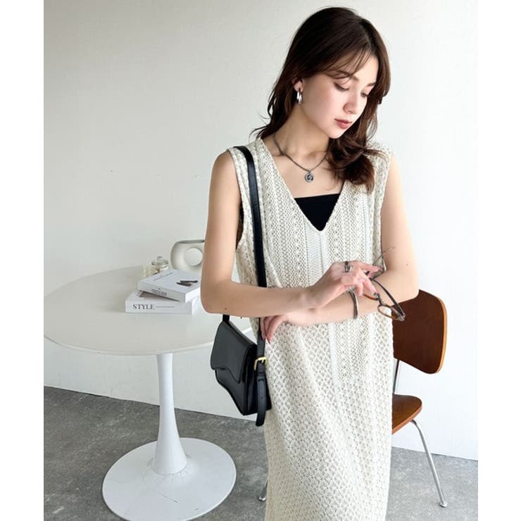 ヴィンテージ感漂う上品アイテム。前後2WAYレース切替ワンピース | Classical Elf  | 詳細画像9 