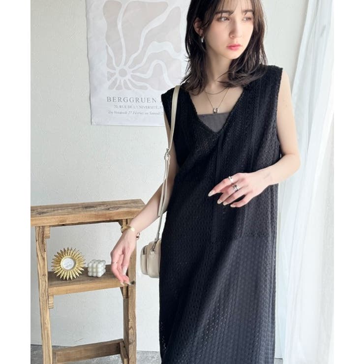 ヴィンテージ感漂う上品アイテム。前後2WAYレース切替ワンピース | Classical Elf  | 詳細画像17 