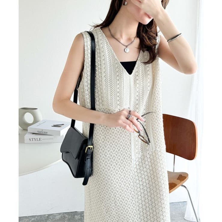 ヴィンテージ感漂う上品アイテム。前後2WAYレース切替ワンピース | Classical Elf  | 詳細画像6 