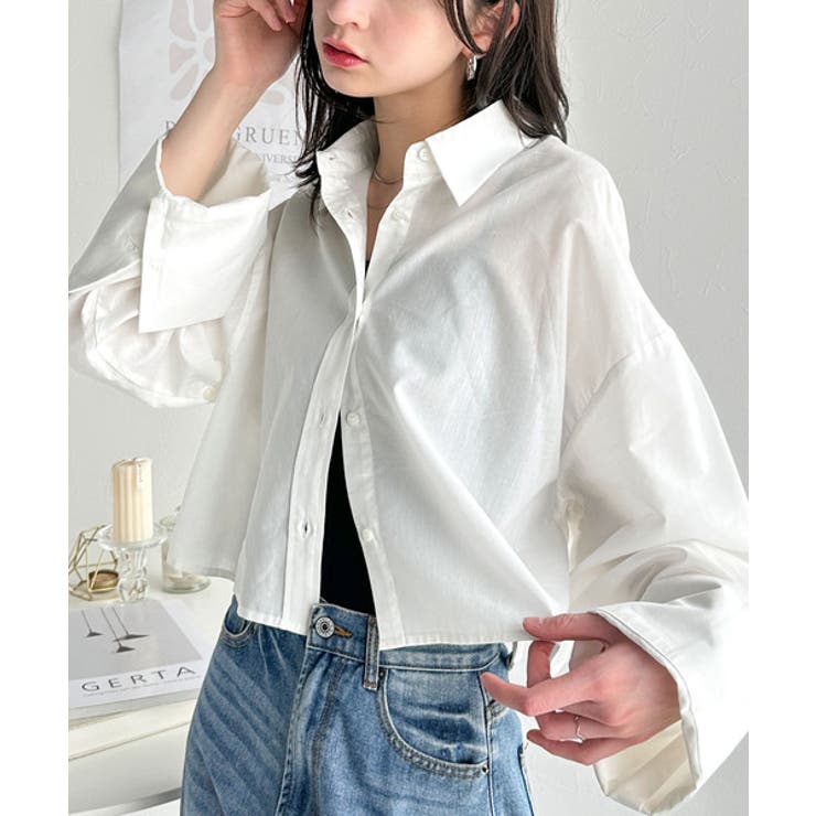 絶妙なバランスで着映え！マルチwayショート丈ロングワイドスリーブシャツ(ロール… | Classical Elf  | 詳細画像7 