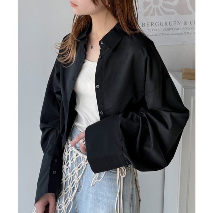 絶妙なバランスで着映え！マルチwayショート丈ロングワイドスリーブシャツ(ロール… | Classical Elf  | 詳細画像18 