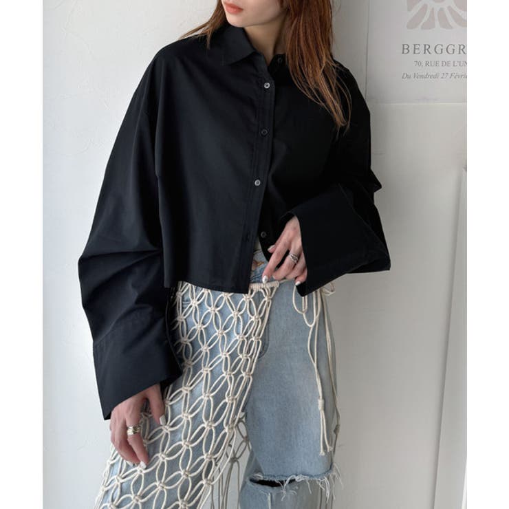 絶妙なバランスで着映え！マルチwayショート丈ロングワイドスリーブシャツ(ロール… | Classical Elf  | 詳細画像19 