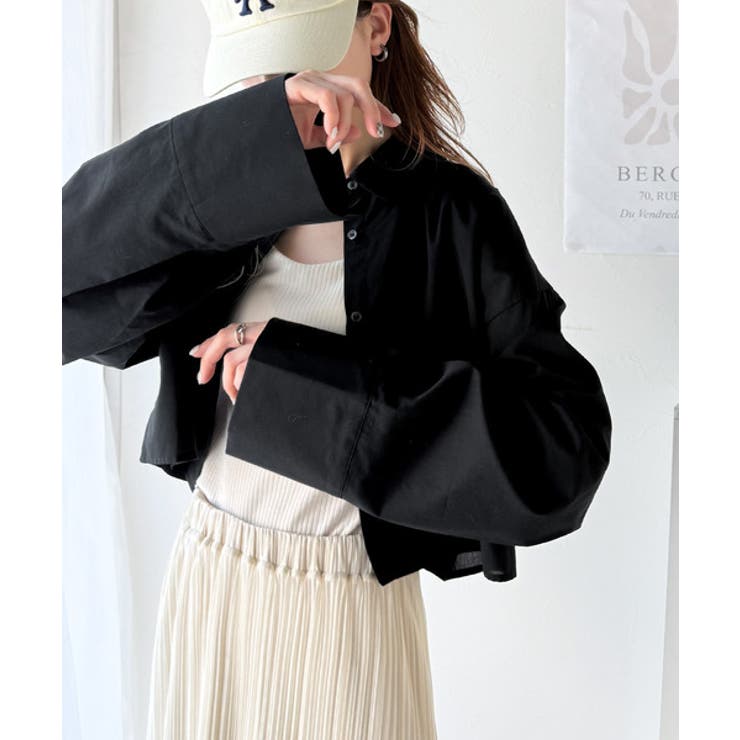 絶妙なバランスで着映え！マルチwayショート丈ロングワイドスリーブシャツ(ロール… | Classical Elf  | 詳細画像23 