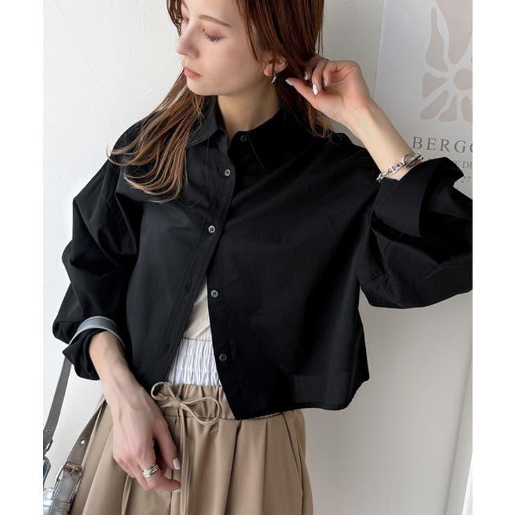 絶妙なバランスで着映え！マルチwayショート丈ロングワイドスリーブシャツ(ロール… | Classical Elf  | 詳細画像24 