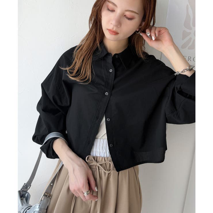 絶妙なバランスで着映え！マルチwayショート丈ロングワイドスリーブシャツ(ロール… | Classical Elf  | 詳細画像25 