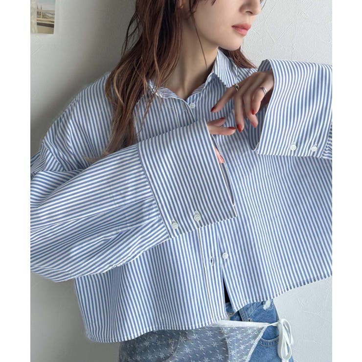 絶妙なバランスで着映え！マルチwayショート丈ロングワイドスリーブシャツ(ロール… | Classical Elf  | 詳細画像27 