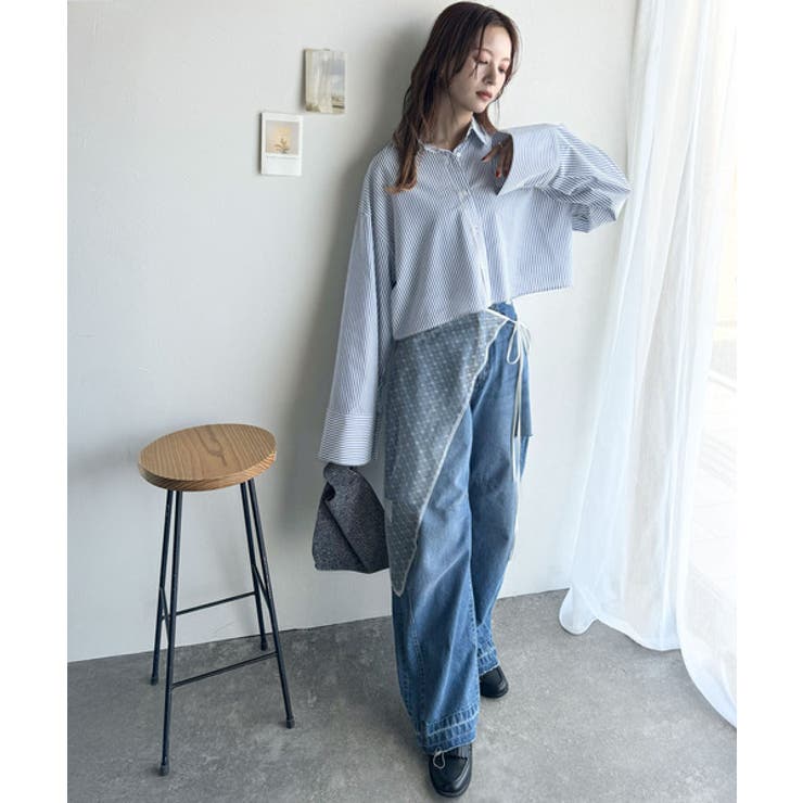 絶妙なバランスで着映え！マルチwayショート丈ロングワイドスリーブシャツ(ロール… | Classical Elf  | 詳細画像29 