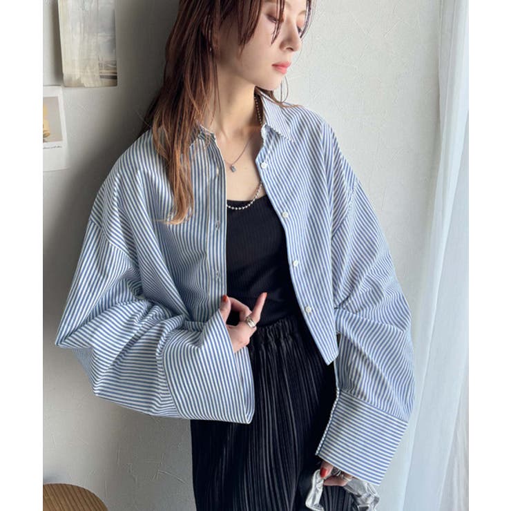 絶妙なバランスで着映え！マルチwayショート丈ロングワイドスリーブシャツ(ロール… | Classical Elf  | 詳細画像33 