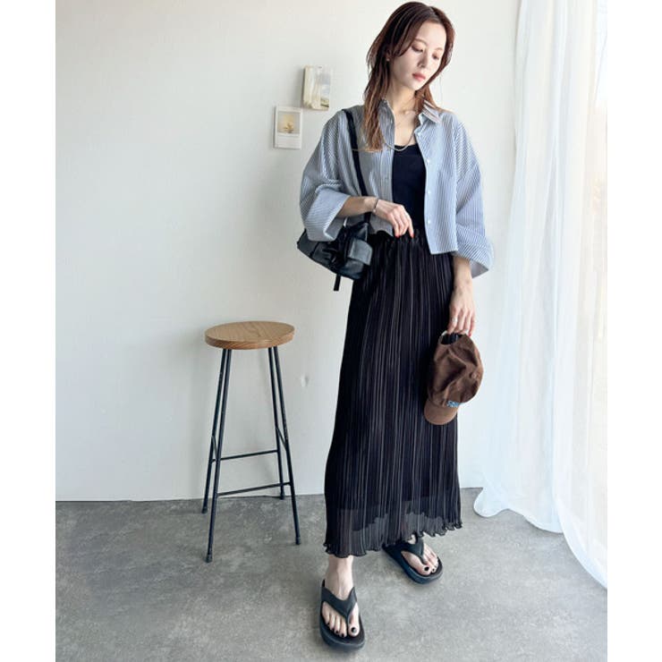 絶妙なバランスで着映え！マルチwayショート丈ロングワイドスリーブシャツ(ロール… | Classical Elf  | 詳細画像34 