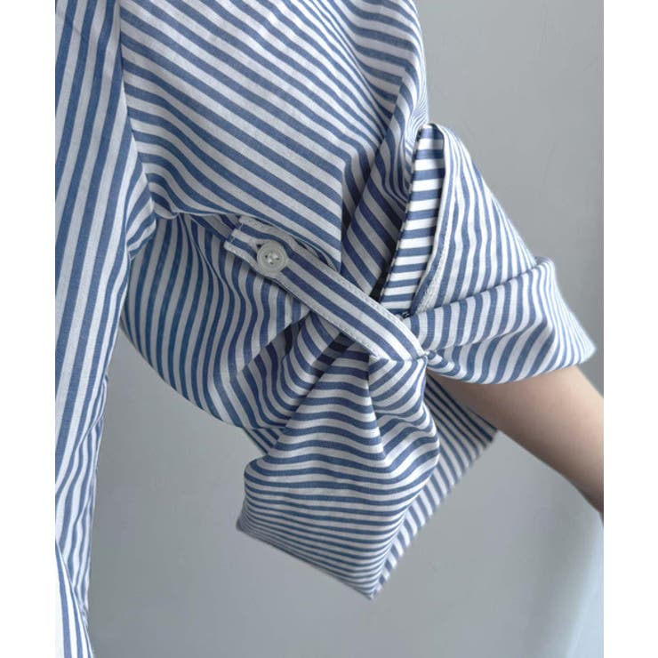 絶妙なバランスで着映え！マルチwayショート丈ロングワイドスリーブシャツ(ロール… | Classical Elf  | 詳細画像41 