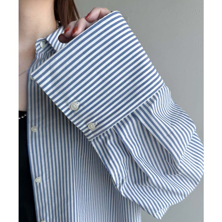 絶妙なバランスで着映え！マルチwayショート丈ロングワイドスリーブシャツ(ロール… | Classical Elf  | 詳細画像42 