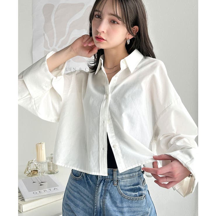 絶妙なバランスで着映え！マルチwayショート丈ロングワイドスリーブシャツ(ロール… | Classical Elf  | 詳細画像2 