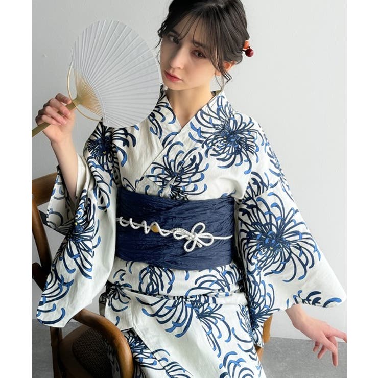 浴衣２点セット。クラシカルモダンな滝流れ浴衣（滝流れ浴衣・帯） | Classical Elf  | 詳細画像8 