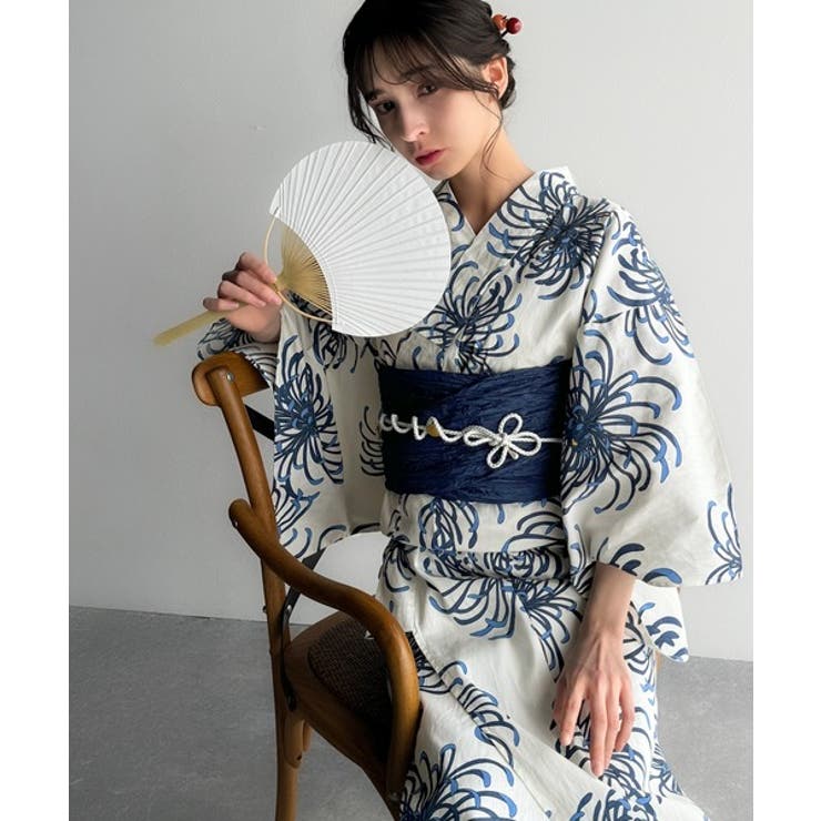 浴衣２点セット。クラシカルモダンな滝流れ浴衣（滝流れ浴衣・帯） | Classical Elf  | 詳細画像9 