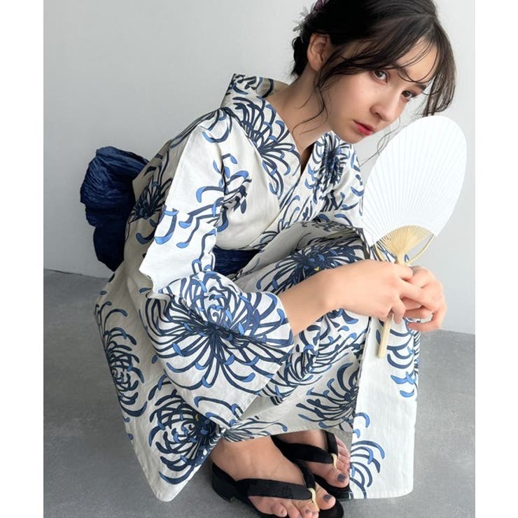 浴衣２点セット。クラシカルモダンな滝流れ浴衣（滝流れ浴衣・帯） | Classical Elf  | 詳細画像10 