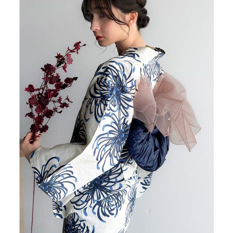 浴衣２点セット。クラシカルモダンな滝流れ浴衣（滝流れ浴衣・帯） | Classical Elf  | 詳細画像12 