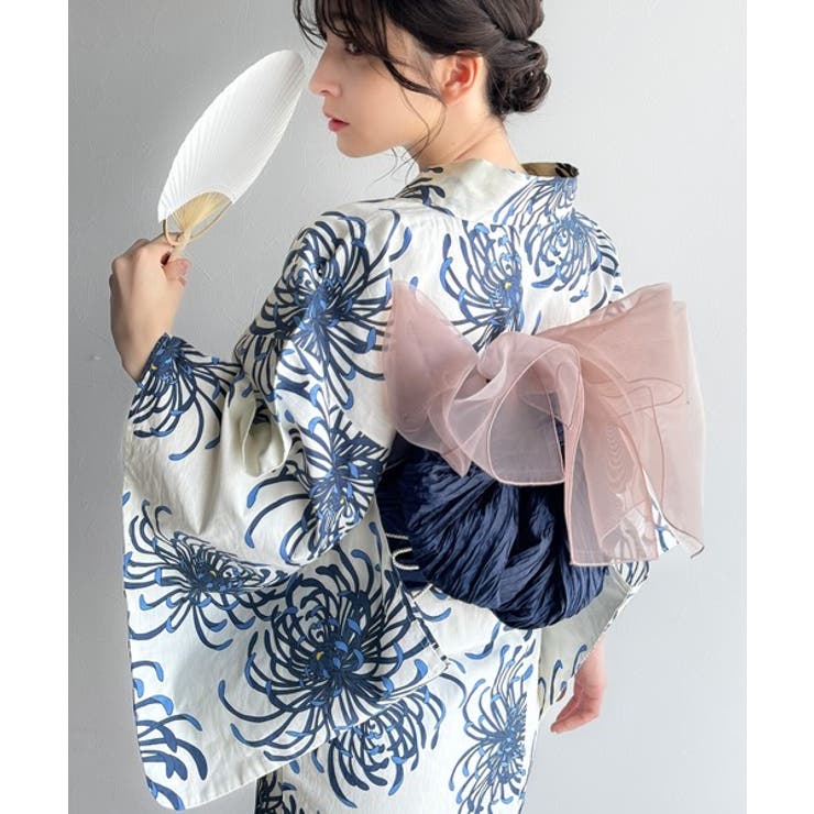 浴衣２点セット。クラシカルモダンな滝流れ浴衣（滝流れ浴衣・帯） | Classical Elf  | 詳細画像16 