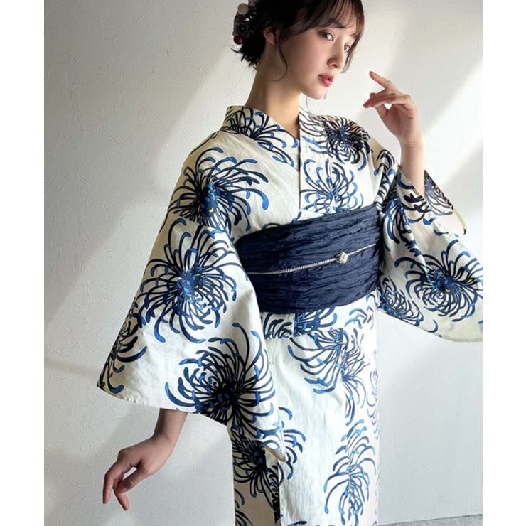 浴衣２点セット。クラシカルモダンな滝流れ浴衣（滝流れ浴衣・帯） | Classical Elf  | 詳細画像18 