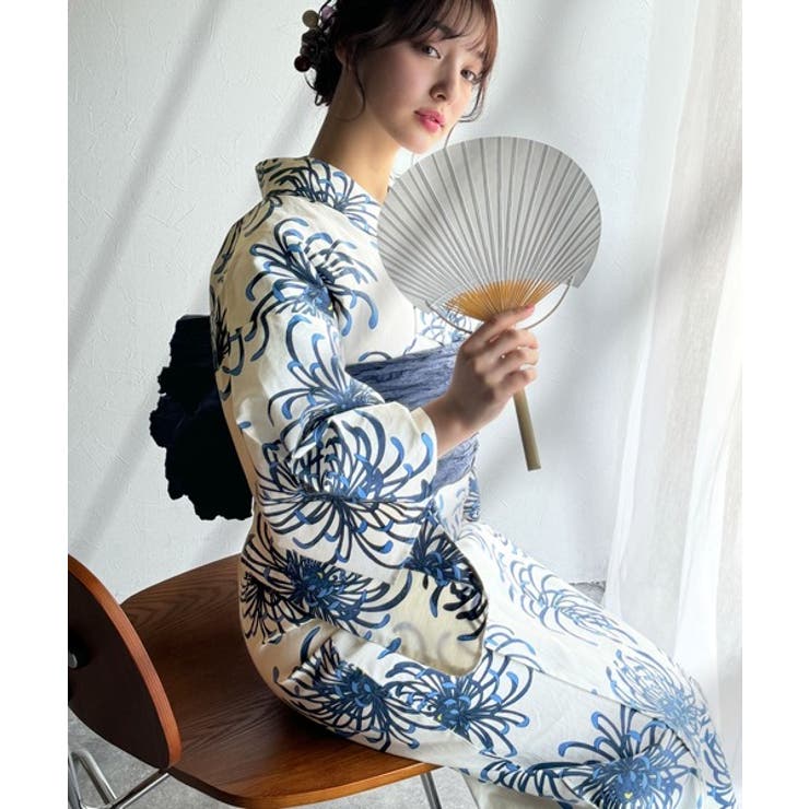 浴衣２点セット。クラシカルモダンな滝流れ浴衣（滝流れ浴衣・帯） | Classical Elf  | 詳細画像20 