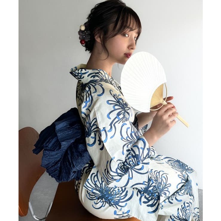 浴衣２点セット。クラシカルモダンな滝流れ浴衣（滝流れ浴衣・帯） | Classical Elf  | 詳細画像21 