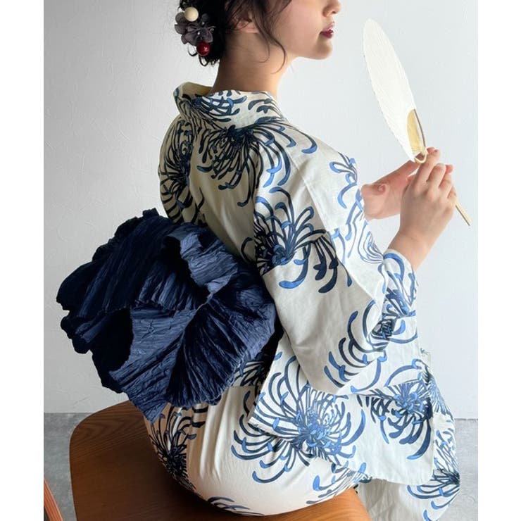 浴衣２点セット。クラシカルモダンな滝流れ浴衣（滝流れ浴衣・帯） | Classical Elf  | 詳細画像22 