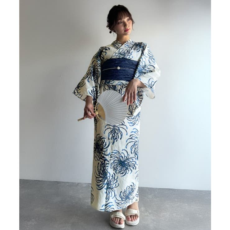 浴衣２点セット。クラシカルモダンな滝流れ浴衣（滝流れ浴衣・帯） | Classical Elf  | 詳細画像24 