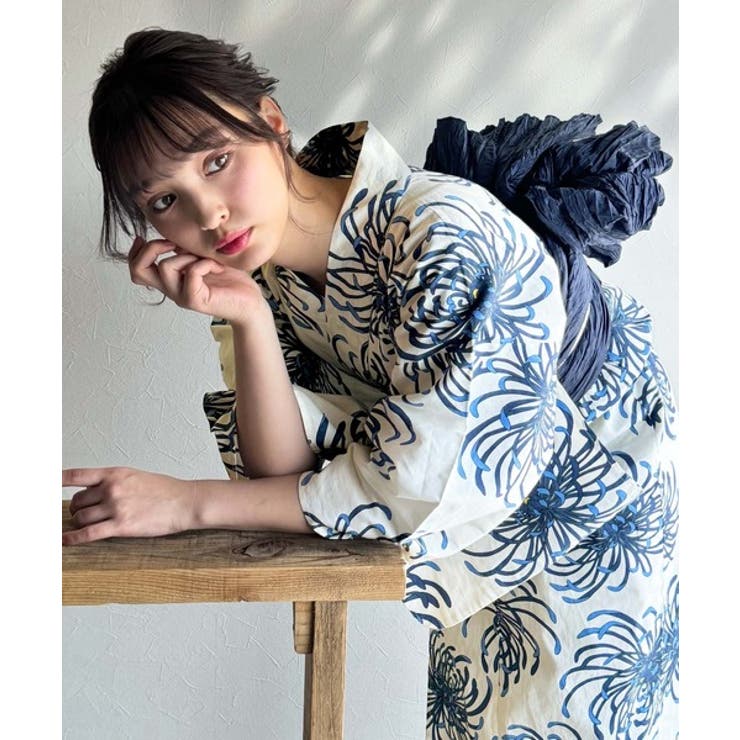 浴衣２点セット。クラシカルモダンな滝流れ浴衣（滝流れ浴衣・帯） | Classical Elf  | 詳細画像27 