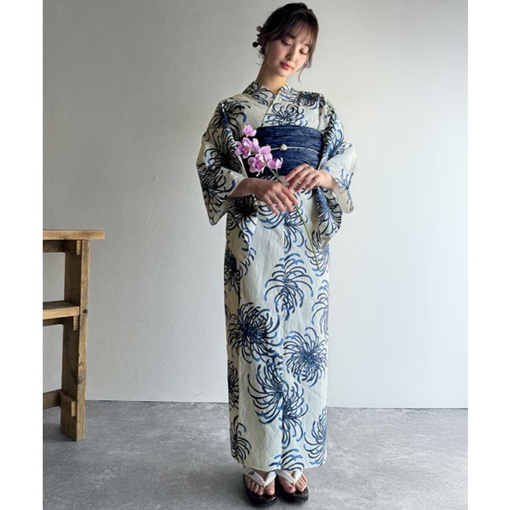 浴衣２点セット。クラシカルモダンな滝流れ浴衣（滝流れ浴衣・帯） | Classical Elf  | 詳細画像28 
