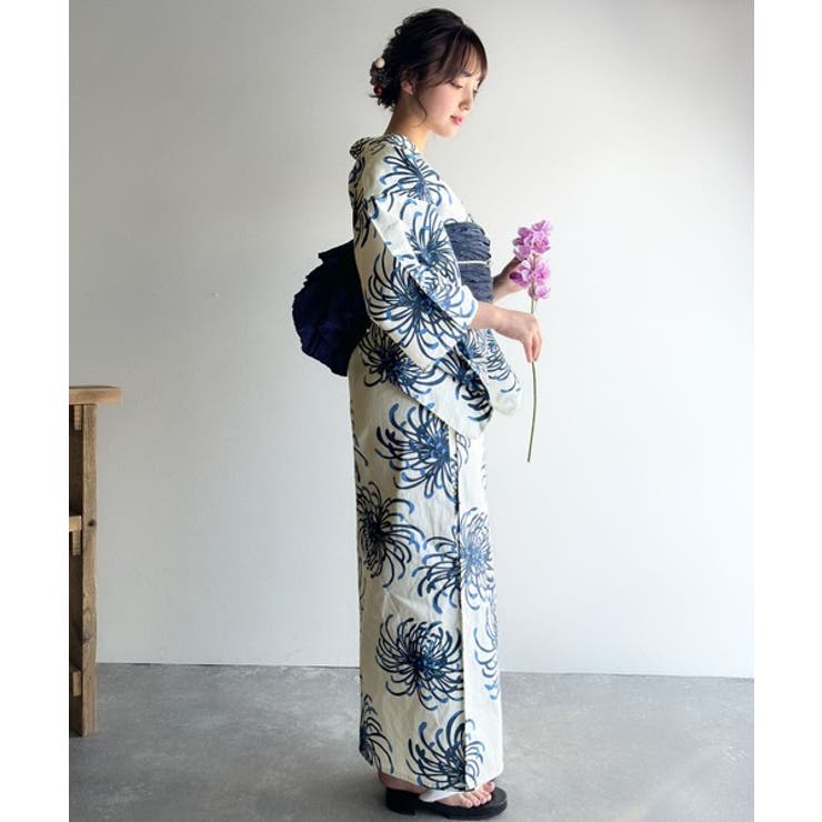 浴衣２点セット。クラシカルモダンな滝流れ浴衣（滝流れ浴衣・帯） | Classical Elf  | 詳細画像29 
