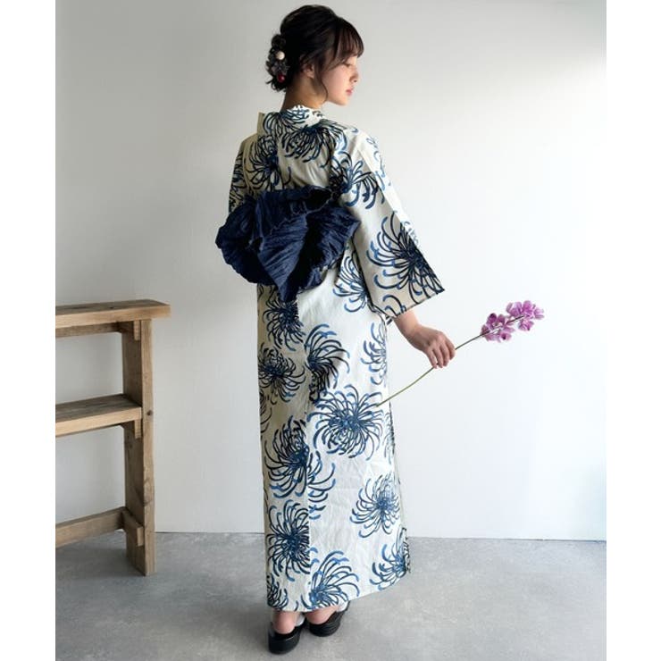 浴衣２点セット。クラシカルモダンな滝流れ浴衣（滝流れ浴衣・帯） | Classical Elf  | 詳細画像30 