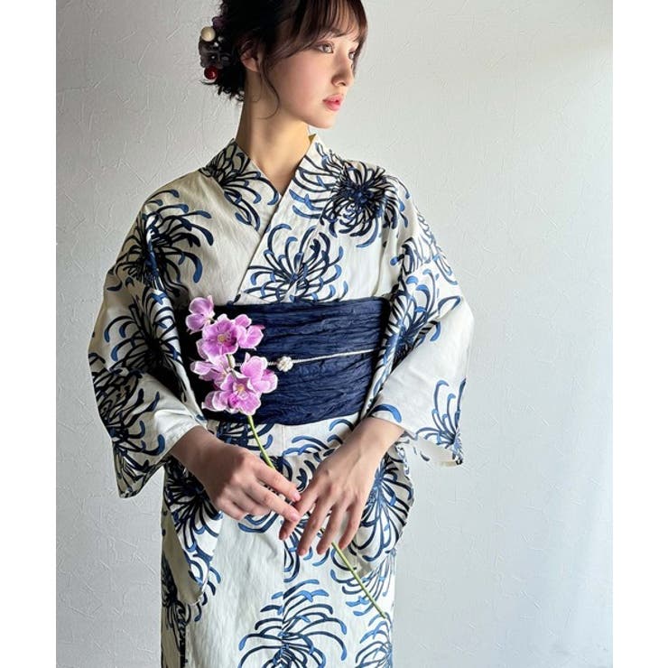 浴衣２点セット。クラシカルモダンな滝流れ浴衣（滝流れ浴衣・帯） | Classical Elf  | 詳細画像33 