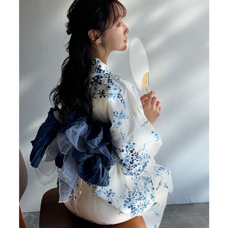 浴衣２点セット。クラシカルモダンな滝流れ浴衣（滝流れ浴衣・帯） | Classical Elf  | 詳細画像41 