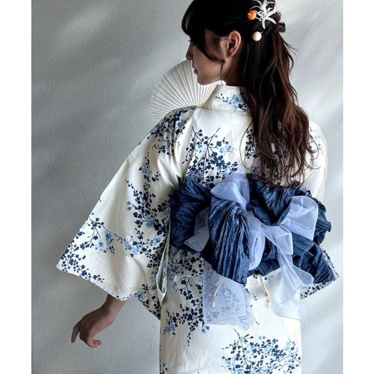 浴衣２点セット。クラシカルモダンな滝流れ浴衣（滝流れ浴衣・帯） | Classical Elf  | 詳細画像43 