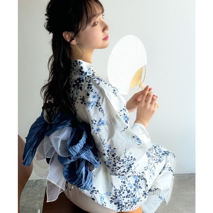 浴衣２点セット。クラシカルモダンな滝流れ浴衣（滝流れ浴衣・帯） | Classical Elf  | 詳細画像45 