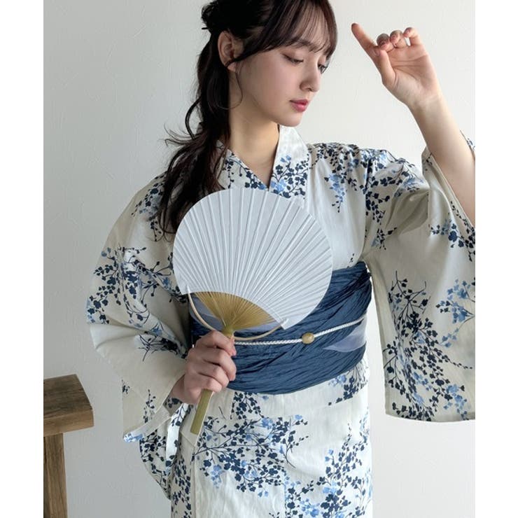 浴衣２点セット。クラシカルモダンな滝流れ浴衣（滝流れ浴衣・帯） | Classical Elf  | 詳細画像46 