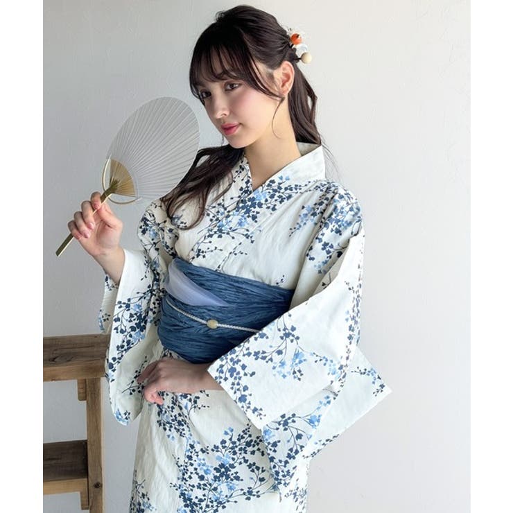 浴衣２点セット。クラシカルモダンな滝流れ浴衣（滝流れ浴衣・帯） | Classical Elf  | 詳細画像47 