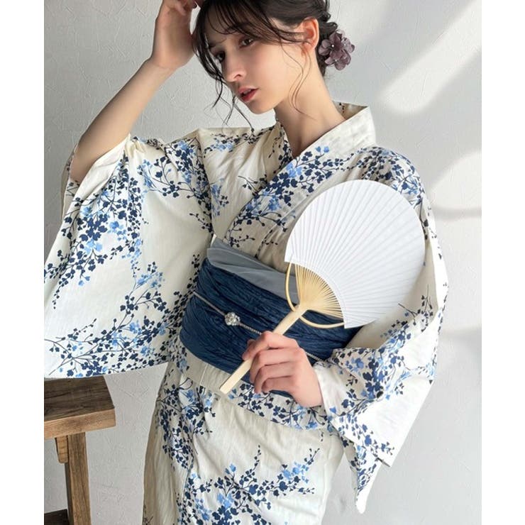 浴衣２点セット。クラシカルモダンな滝流れ浴衣（滝流れ浴衣・帯） | Classical Elf  | 詳細画像55 