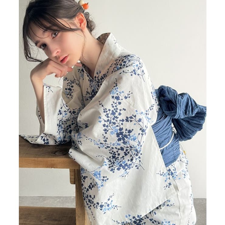 浴衣２点セット。クラシカルモダンな滝流れ浴衣（滝流れ浴衣・帯） | Classical Elf  | 詳細画像58 