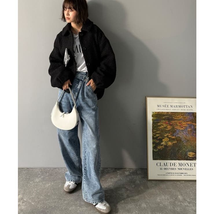 ボリューム感と抜け感の絶妙バランス。コクーン襟付きボアコート | Classical Elf  | 詳細画像13 