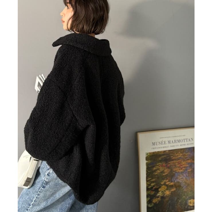 ボリューム感と抜け感の絶妙バランス。コクーン襟付きボアコート | Classical Elf  | 詳細画像14 