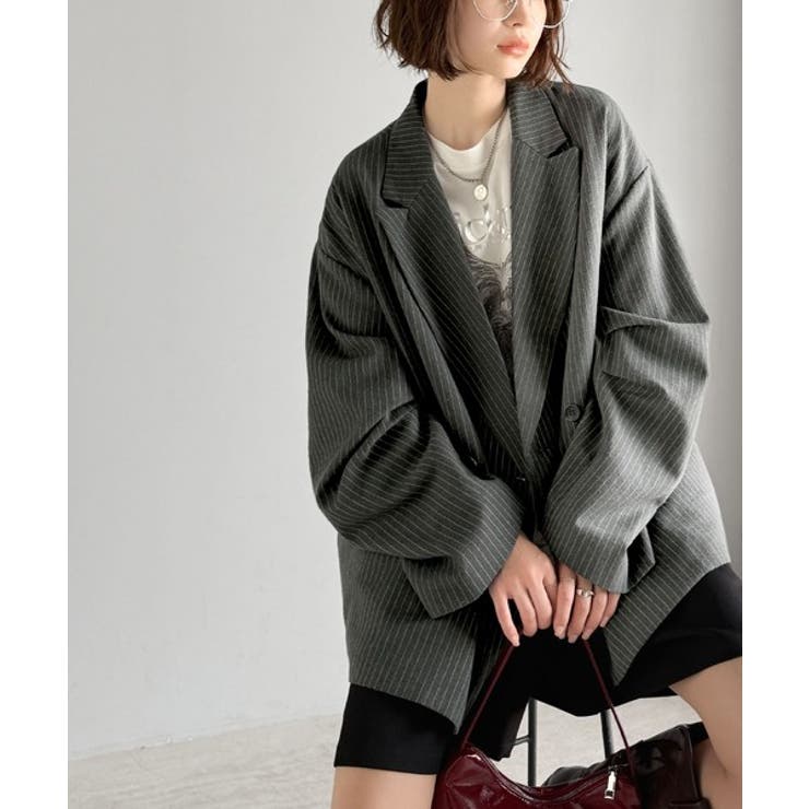 きちんと見えるのに、かたくない。袖タックダブルボタンテーラードジャケット（長袖） | Classical Elf  | 詳細画像9 